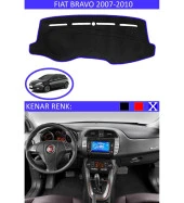 Fiat Bravo 2007-2010 Modelleri İçin Uygun Torpido Koruma Halısı Siyah Kenar Renk Mavi thumbnail 1