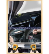 Ford Tourneo Connect 2002-2008 İçin Uygun Torpido Koruma Halısı Siyah thumbnail 3