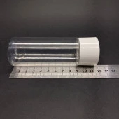 100 cc Silindir Kalın Sert Şişe  - Beyaz Kalın Kapaklı- 100ml Kör Tıpalı Ağız çapı 24mm - x 10 Adet thumbnail 2