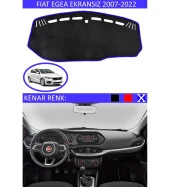 Fiat Egea Ekransız 2007-2022 İçin Uygun Torpido Koruma Halısı Siyah Kenar Renk Mavi thumbnail 1