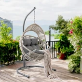 Capri Swing Nobel Tekli Rattan Bahçe Balkon Salıncağı - 4