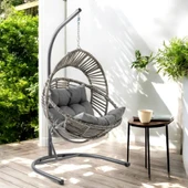 Capri Swing Nobel Tekli Rattan Bahçe Balkon Salıncağı - 6