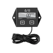 DT1112 Dijital 2 Zamanlı Motor Takometre Saat Ölçer Rpm - 1