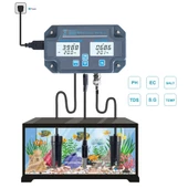 AEK-tech 6'sı Birarada WiFi Su Kalitesi Test Ölçüm Cihazı PH/EC/TDS/SALT/G.S/ Temp thumbnail 2