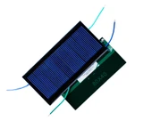Küçük Mini Güneş Paneli 8cmx4cm 4,5Volt 0,2A + ve - Uç Kablolu - 2