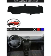 Opel Astra F 1991-1997 İçin Uygun Torpido Koruma Halısı Siyah Kenar Renk Siyah thumbnail 1