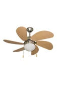 Blackwell 76 Cm 6 Kanat Lambalı Tavan Vantilatörü Ahşap - 1