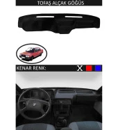 Tofaş Alçak Göğüs İçin Uygun Torpido Koruma Halısı Siyah Kenar Renk Siyah thumbnail 1