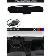 Tofaş Üstten Kapaklı İçin Uygun Torpido Koruma Halısı Siyah Kenar Renk Siyah thumbnail 1