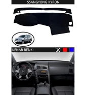 Ssangyoung Kyron İçin Uygun Torpido Koruma Halısı Siyah Kenar Renk Siyah thumbnail 1