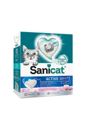 Sanicat Active White Topaklanan Kedi Kumu Lotus Çiçeği Kokulu 10lt - 1