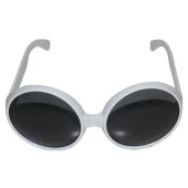 80 li Yıllar Beyaz Renk Nostalji Yeşilçam Parti Gözlüğü - 1