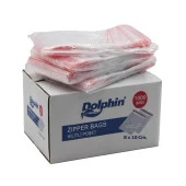 Dolphin Kilitli Şeffaf Buzdolabı Kilitli Saklama Poşeti Torba - 8x10 Cm. - 1000 Adetlik 10 Kutu - 3