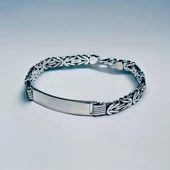 925 Ayar Kral Zincir Gümüş Bileklik Hcz-Model KHG - 1