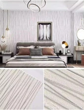 Renkli Duvarlar Kendinden Yapışkanlı Arkası Folyolu Su Yolu Desenli Salon Duvar Kağıdı Paneli 70x35cm1 Adet NW151 - 1