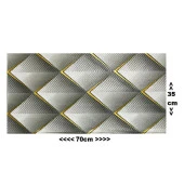 Renkli Duvarlar Kendinden Yapışkanlı Gri 3D Geometrik Desenli Salon Mutfak Duvar Kağıdı Paneli 70x35cm 1 Adet NW152 thumbnail 2