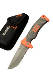 GERBER Bear Grylls 23 Cm Kamp Çakısı Turuncu Siyah Çakı Bıçak Paslanmaz Çelik Outdoor Çakı - 6