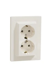Schneider Asfora Sıva Altı Krem İkili Topraklı Priz - Kendiliğinden Çerçeveli thumbnail 1