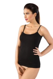 6 Adet Lüx Drm Bayan Ribana İp Askılı Atlet Renk Seçenekli 050 thumbnail 1