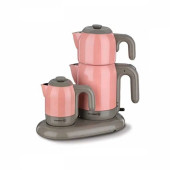 KORKMAZ A353-02 MİA ÇAY KAHVE MAKİNESİ PEMBE/GRİ - 1