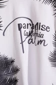 Siyah Paradise Yazılı Palmiyeli Erkek Çocuk Şortlu Takım 18937 - 3