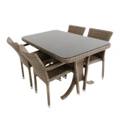 Peter 80x140 Rattan Bahçe Masa Takımı | Rehome - 1