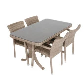 Peter 80x140 Rattan Bahçe Masa Takımı | Rehome - 4