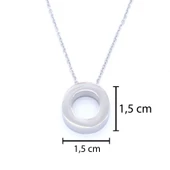 316L Çelik O Harf Kolye 55 cm KLY-546 thumbnail 3