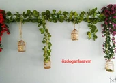 3m  Yapay Bitki Sarmaşık Demir Boru Tahta Gizleme  1Adet  Zincir 2 .40 Cm - 1