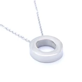 316L Çelik O Harf Kolye 55 cm KLY-546 thumbnail 4