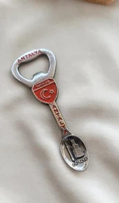 Magnet Açacak Metal Şişe Açacagı  Kaşık Ay Yıldız Mıknatıslı Buzdolabı Süsü - 4