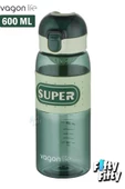 Vagonlife 600 ML Rahat İçim (Pipetsiz)  Kulplu Kaydırmaz Gövde Su Matarası -Süzgeçli-FFVGN2024600ML - 5