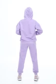 Kız Çocuk Lila Basic Kapüşonlu Takım 18902 - 6