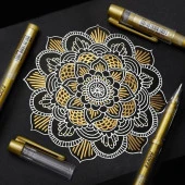 Linea Baoke Roller Kalem 1.0 mm Altın PC5088 thumbnail 4