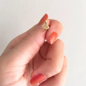 Altın Kaplama Zirkon Taşlı Yılan Piercing PRC-154 thumbnail 2