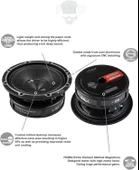 VIBE BDPRO6M-V9 | VIBE Blackdeath Serisi 16 cm Midrange/Midbass thumbnail 4