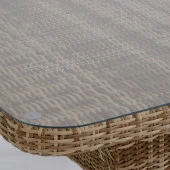 Peter 90x160 Rattan Bahçe Masa Takımı | Rehome - 4