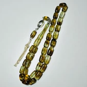 Fosilli Damla Kehribar Tesbih Hcz-Model FSL - 3