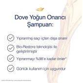 Dove Yoğun Onarıcı Şampuan 600 Ml thumbnail 5
