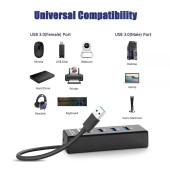 Usb Hub 3.0  4 In 1 çoklu yüksek hızlı 4 Port Usb Hub adaptörü - 4