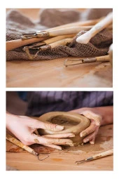 Seramik ve Çömlek Şekillendirme Seti Ebeşuar 24 Parça 1 Paket Kil Modelaj Modelleme Heykel Şekillendirici Hobi Sanatsal - 7