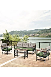 Sosyal Medya Dekorasyon 3+1+1 Balkon, Bahçe, Cafe Mobilyası - 1