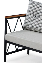 Sosyal Medya Dekorasyon 3+1+1 Balkon, Bahçe, Cafe Mobilyası - 6