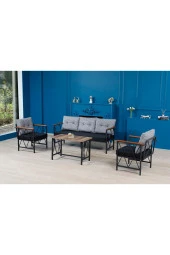 Sosyal Medya Dekorasyon 3+1+1 Balkon, Bahçe, Cafe Mobilyası - 7