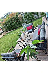 Sosyal Medya Dekorasyon Balkon, Bahçe, Cafe, Ofis Ve Her Yerde Kullanabileceğiniz 3+1+1 Takım - 3