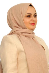 D Desen Jakarlı Pamuklu Şal EŞ5263-12 - 1