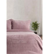 Merinos Modern Line Tek Kişilik Battaniye Seti Pudra - 1