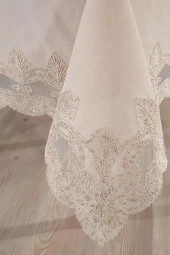 Midye Masa Örtüsü Takımı 18 Parça Cappucino thumbnail 4