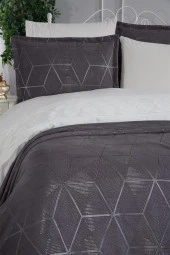 Çeyiz Diyarı Verona 7 Parça Gelin Seti Antrasit thumbnail 2