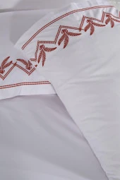 Yuliana Nakışlı 6 Parça Nevresim Takımı Krem thumbnail 6